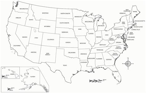coloring page  united states map  states names  yescoloring