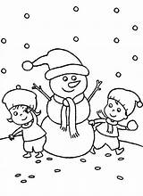 Snowman Coloring Making Kids Two Winter Pages Together Night 9dec Snowmen Printable Getcolorings Print sketch template