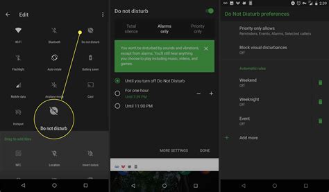 quick settings menu  android