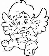 Angel Coloring Pages Baby Kids Christmas Getcolorings Boy Printable Angle Print Color Precious Moments Wecoloringpage Choose Board sketch template