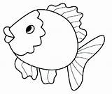 Fish Simple Coloring Pages Clipart Getdrawings sketch template