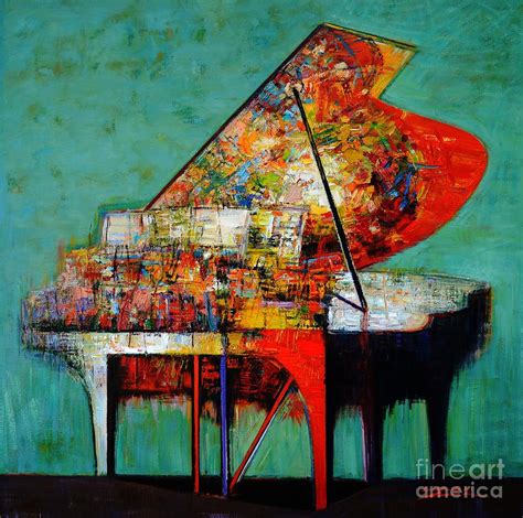 Piano No 55 Love Painting By Zheng Li
