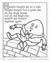 Rhyme Humpty Dumpty Rhymes Preschoolers Rhyming Reime Songs Dump sketch template