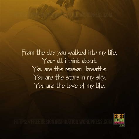 You Are Love Of My Life Free Design Inspiration