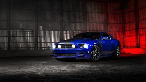 ford mustang blue wallpaper hd car wallpapers id