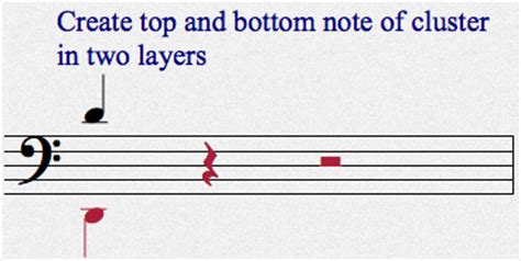 creating tone clusters  finale part   note