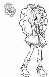 Pony Coloring Girls Equestria Little Pages Adagio Dazzle Printable sketch template