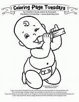 Coloring Baby Pages Book Library Newborn Boy Week National Birth Colouring Books Fall Young Tuesday Kids Printable Print Dulemba Babies sketch template