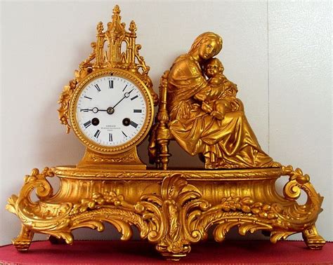 horloge cartel pendule religieuse vierge  lenfant  catawiki