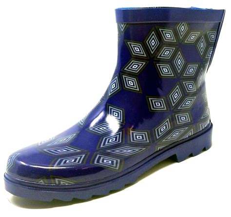 women rubber rain boots  ankle waterproof garden bootsshapes print walmartcom