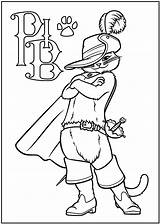 Boots Puss Coloring Pages Pib Activity sketch template