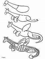 Dragon Drawing Dragons Draw Easy Simple Pages Coloring Drawings Cartoon Wee Herman Pee Cool Step Getdrawings Template Afkomstig Doverpublications Van sketch template
