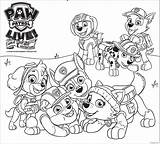 Coloring Paw Patrol Pups Mighty Pages Kids Popular Easter sketch template