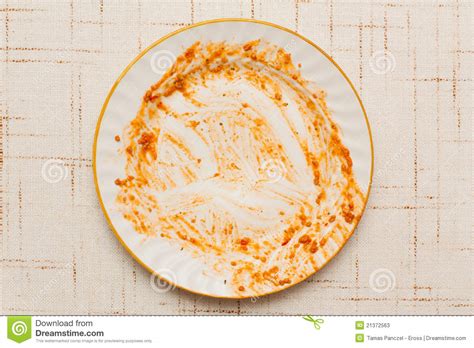 dirty plate stock  image