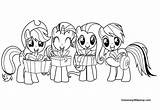Pony Little Coloring Pages Color Print Cute Gifts Online Play sketch template