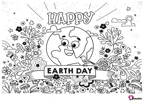 earth day coloring page  word search printables  mom gambaran