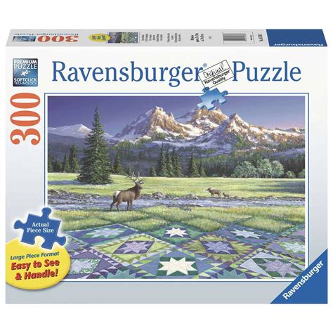 ravensburger puzzel quilt met hert st blokker