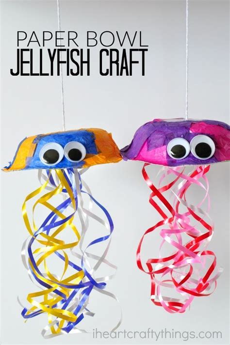 colorful jellyfish craft  kids diy summer crafts crafts  kids