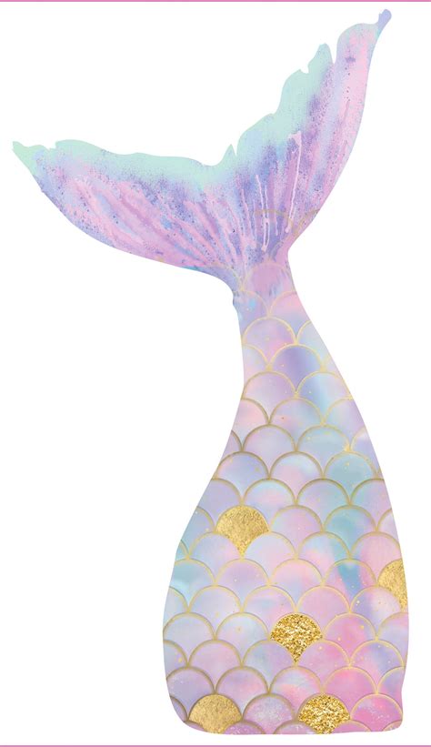 printable mermaid tail template