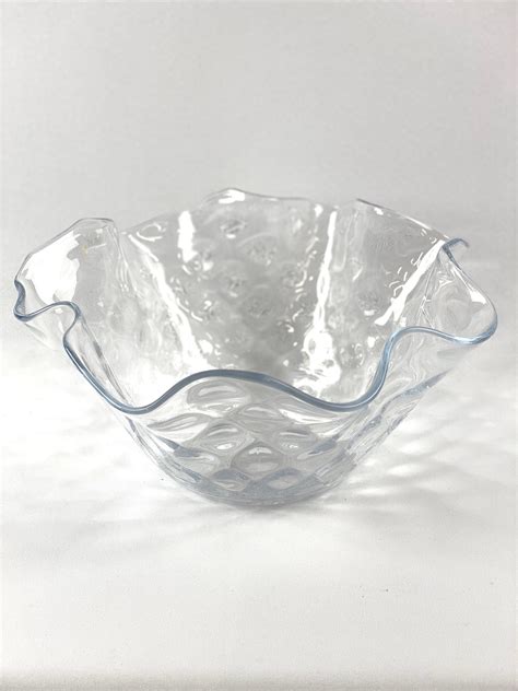 Extra Large Decorative Glass Bowl Etsy