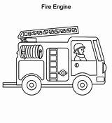 Fire Truck Coloring Pages Drawing Line Outline Engine Coloring4free Printable Firetruck Color Kids Trucks Simple Toddlers Template Colouring Clip Clipart sketch template