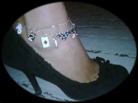 Woman Wearing A Hot Wife Anklet