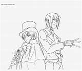 Butler Coloring Pages Ciel Anime Phantomhive Better Seekpng Popular Drawing sketch template