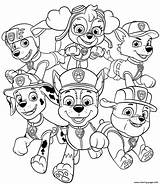 Patrol Paw Coloring Pups Pages Printable Print Book sketch template