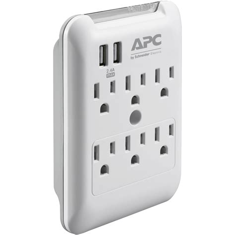 apc essential surgearrest  outlet wall tap surge pewu bh