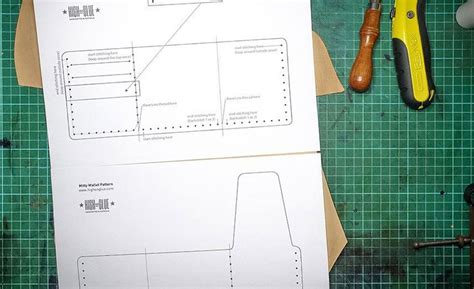 diy walter mitty leather wallet cool material