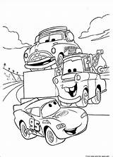 Coloring Mcqueen Mater Pages Printable Kids Tow Doc sketch template