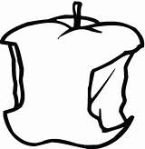 Apple Coloring Apples Pages Printable Colouring Bitten Clipart Leaf Color Eaten Sheet Sheets Fall Categories Clipartbest Half Comments Supercoloring sketch template