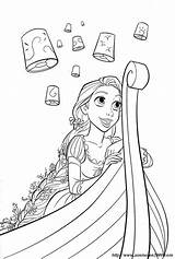 Coloring Pages Tangled Lanterns Rapunzel Zeichnen Trend Princess Disney Stuff sketch template