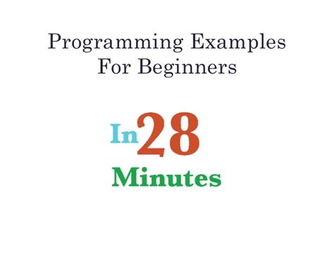 programming examples  beginners