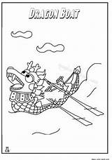 Dragon Boat Coloring Pages Getdrawings Getcolorings sketch template