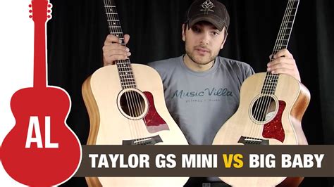 gs mini  big baby taylor guitar comparison youtube