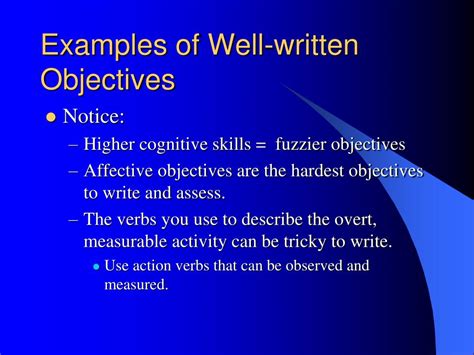 writing instructional goals  objectives powerpoint