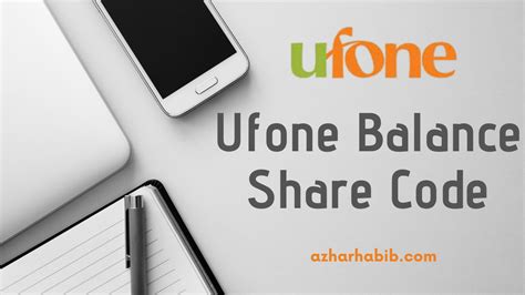 ufone balance share code  latest ushare azhar habib