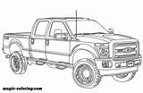 Ford Coloring Pages Lifted F250 Truck Printable F350 Raptor Drawing Trucks Cars Pickup Ausmalbilder Choose Board Supercoloring Categories sketch template
