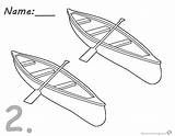 Canoes Canoeing sketch template