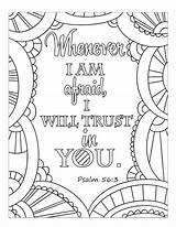 Coloring Fear Bible Pages Do Sunday School Am Faith Works God Verses Overcoming Psalm sketch template