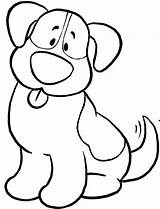 Coloring Pages Dog Cute Puppy Easy Sheets Printable Cartoon Choose Board sketch template