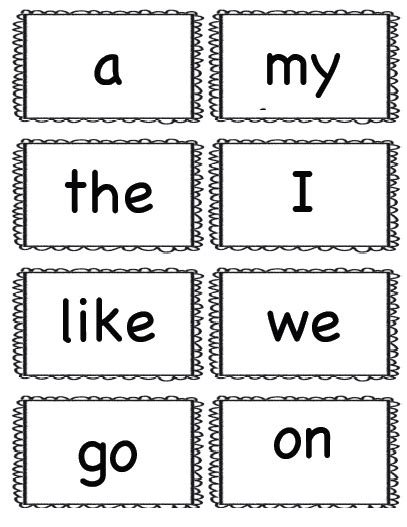 kindergarten kids  play freebie kindergarten sight word flash cards