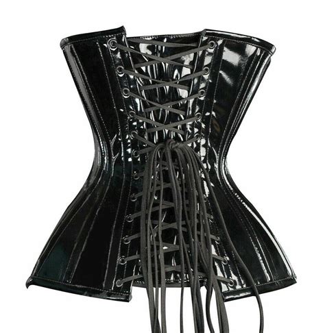 Corset Steel Boned Waist Cincher Lacing Victorian Sexy Etsy