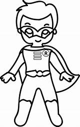 Superheroes Wecoloringpage sketch template