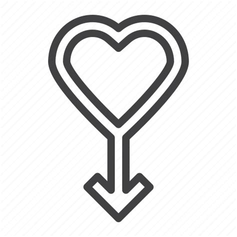 heart love male sex icon