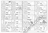 Alphabet Esl sketch template
