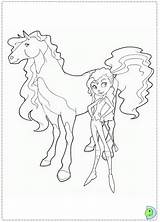 Coloring Horseland Pages Cartoons Kirby Rainbow Magic Print sketch template