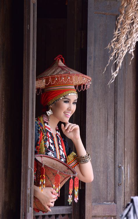 Traditional Dress In Sarawak Malaysia Sarawak Is One Of The Two