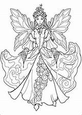 Fairies Prinzessin Mandala sketch template